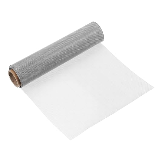 uxcell 30 Mesh 118" x 10" Woven Wire Mesh, 316 Stainless Steel Air Vent Filter Screen, Window Screen Mesh for DIY Projects Vents Cover Filtration Animals Fence