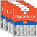 Nordic Pure 20x20x4 (Actual Size: 19 1/2 x 19 1/2 x 3 5/8) Pleated MERV 15 Air Filters 6 Pack