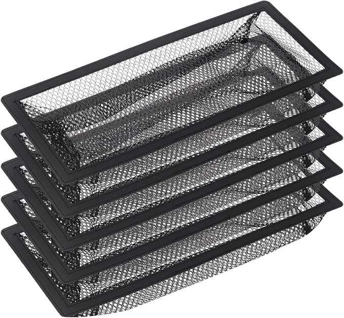 Floor Register Cover Trap，Floor Air Vent Cover Screen for Home Air Vent Filters 5-Pack Floor Vent Mesh Filters Net Trap… (2 x 10 Inch)