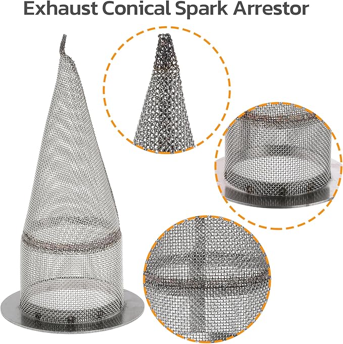1.5" Exhaust Conical Stub Spark Arrestor for Honda CRF230 CRF450 CRF250L for Yamaha YZF426 TTR125 for Kawasaki KLX230 KLX230R KLX125 KX450F for FMF Powercore 4 for Can Am Outlander(Pack of 1)