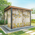 Summer Gnome Outdoor Curtains for Patio Gnome Lemon Leaf Vintage Waterproof Outside Curtains with Grommet Top Weatherproof Curtain for Cabana Pergola Gazebo, 2 Pack, 54" W x 108" L