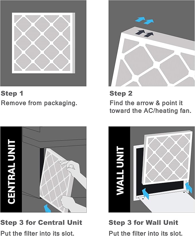 Aerostar 14x24x2 MERV 11, Pleated Air Filter, 14x24x2, Box of 6, Made in the USA