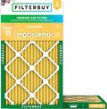 Filterbuy 10x18x1 Air Filter MERV 11 Superior Pet & Allergy Defense (2-Pack), Electrostatic Pleated HVAC AC Furnace Filters Replacement, Made in USA (Actual Size: 9.50 x 17.50 x 0.75)