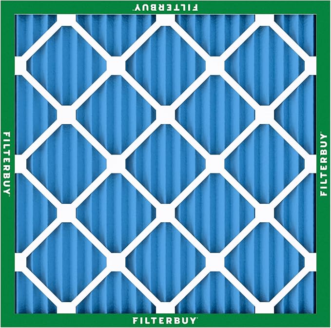 Filterbuy 15x15x1 Air Filter MERV 13 Optimal Smoke & Allergy Defense (3-Pack), Electrostatic Pleated HVAC AC Furnace Filters Replacement, Made in USA (Actual Size: 15.00 x 15.00 x 0.75)