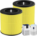 M05 B-D02L Pet Care Replacement Filter Compatible with MOOKA M05/ B-D02L, for KOIOS B-D02L, for VEWIOR B-D02U Air Purifi-ers, HEPA and Activated Carbon Filter, 2 Pack, Yellow