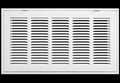 HVAC Premium 20" X 6 Steel Return Air Filter Grille for 1" Filter - Fixed Hinged - Ceiling Recommended - HVAC Duct Cover - Flat Stamped Face - White [Outer Dimensions: 22 5/8" X 8 5/8"]