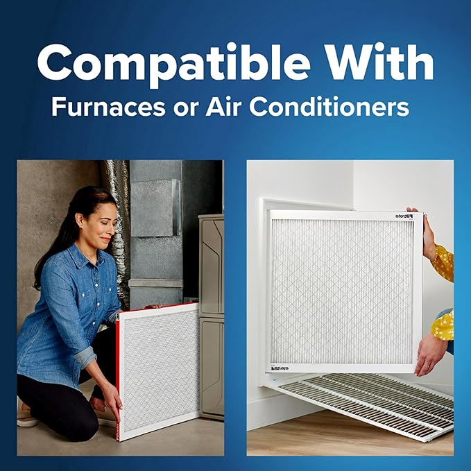 Filtrete 14x14x1 AC Furnace Air Filter, MERV 11, MPR 1000, Micro Allergen Defense, 3-Month Pleated 1-Inch Electrostatic Air Cleaning Filter, 6 Pack (Actual Size 13.81x13.81x0.81 in)