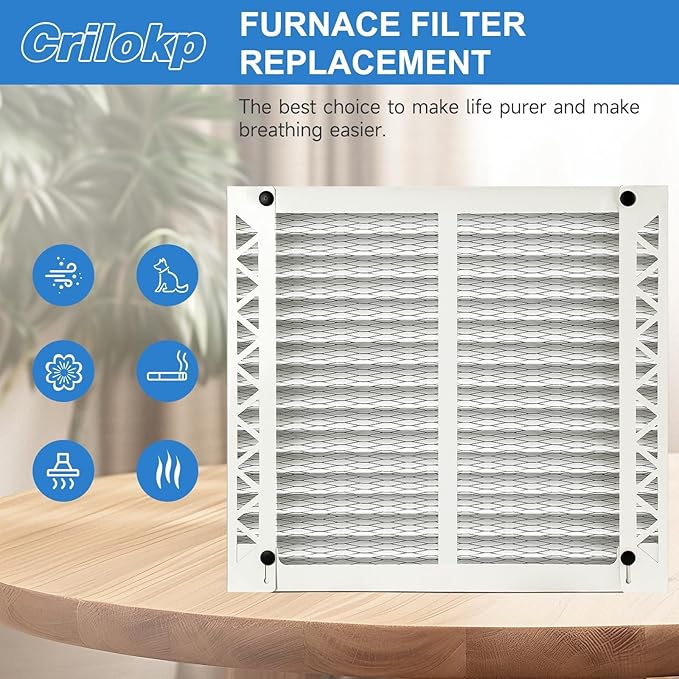 2 Pack 410 Replacement Filter Compatible with AprilAire Whole House Air Purifiers Model 1410, 1610, 2410, 2416, 3410, 4400,Size:16x25x4(15.5" x 27.36" x 3.77") MERV 11 Pleated HVAC AC Furnace Filter
