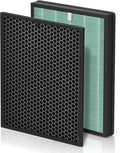 BioGS 2.0 Filters Replacement Kit Compatible with Filter Replacement SPA-550A and SPA-625A, Air Cleaner to Remove Odor for Home and Large Room, 1x H13 True HEPA and 1x Carbon