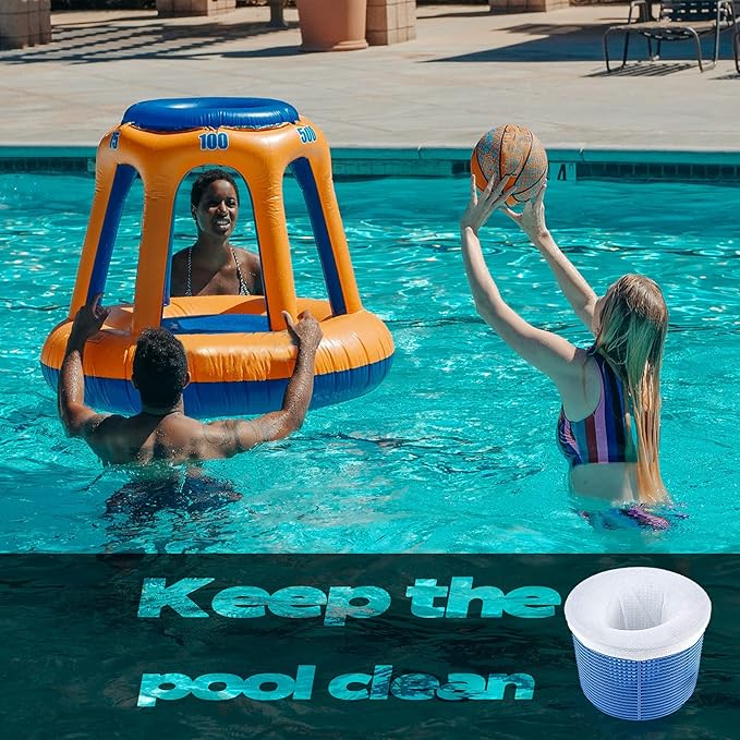 GOKU 30-Pack Swimming Pool Filter Skimmer Socks for Inground & Above Ground Pool Fine Mesh Leaves Pollen Catcher Debris Pre-Filter Scum Sock, Pool Basket Net Protector Strainer Screen Liners Savers