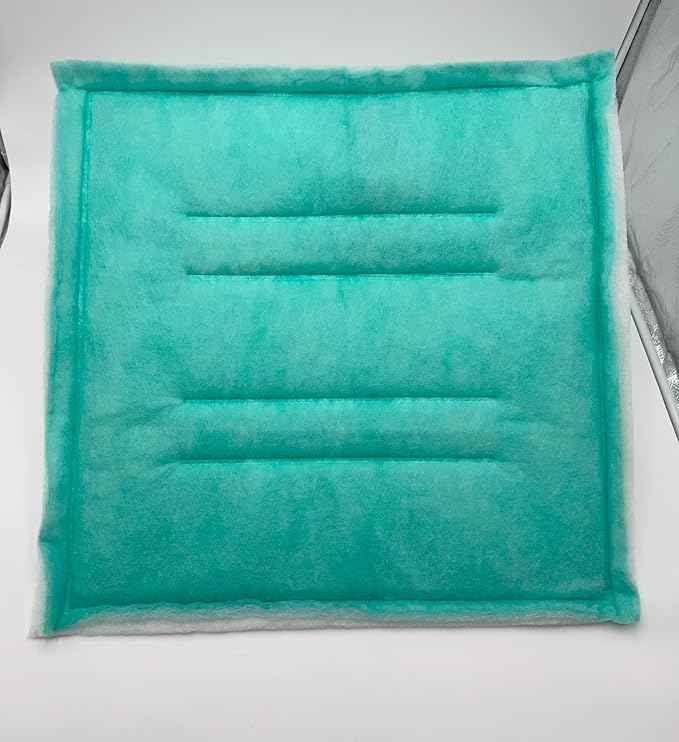 Spray Booth Intake Tacky Filter Panel, Internal Frame (20/case, 20" x 20")