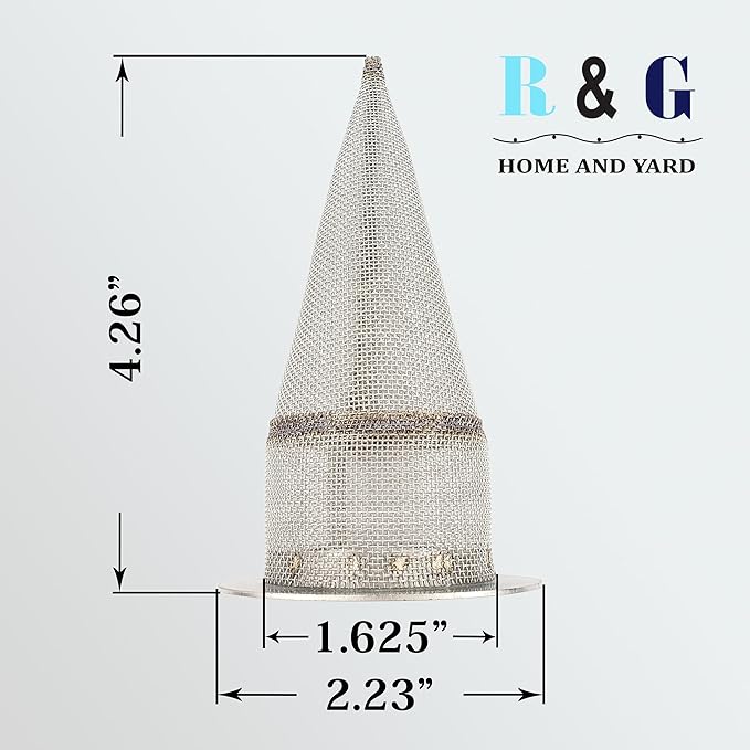 1 PC-Cone-Type Stainless Steel Spark Arrestor Screen 1.625”