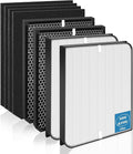 8 Pack AD3000 / AD3500 Replacement Filter Compatible with Air doc-tor 3000/3500 Air Purifi-er, with 2 main filter + 2 Activated Carbon filters + 4 Carbn Pre-Filters