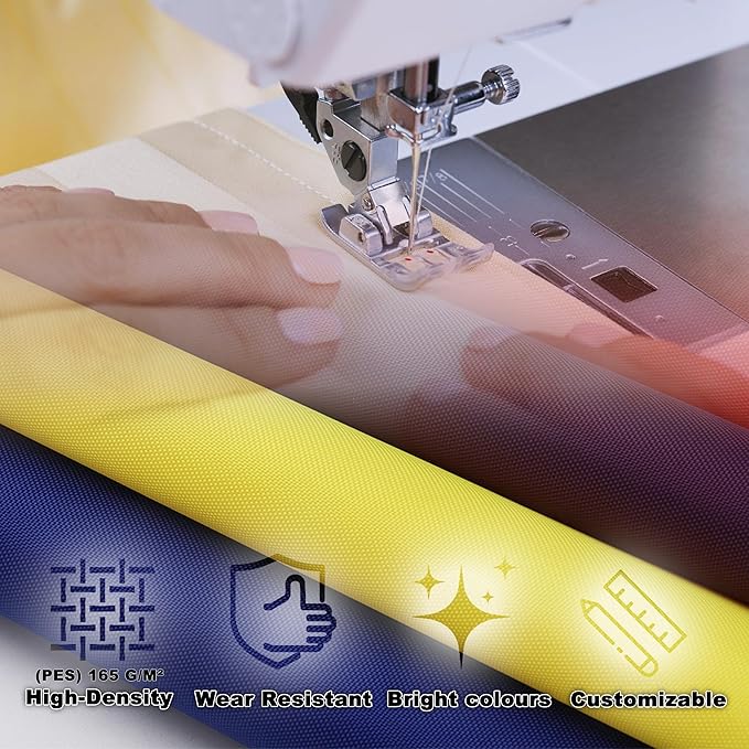 Balcony Privacy Screen 2' x 16.4' UV-Protection Wind-Resistant Garden Fence, with Grommets, for Porch Deck Outdoor Backyard Patio Balconys, Vertical Floor Pattern