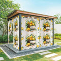 Lemon Outdoor Curtains for Patio Lemons Baskets Summer Tropical Plant Wood Waterproof Outside Curtains with Grommet Top Weatherproof Curtain for Cabana Pergola Gazebo, 2 Pack, 54" W x 95" L