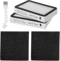 2Pack 86880 Exhaust Filters + 2Pack 81002 Sponge Motor Safety Filters Compatible With Kenmore Vacuum Models BC4040, 81414, BC2005, BC3060, BC3002, BC4002, 20-86880, 20-81002