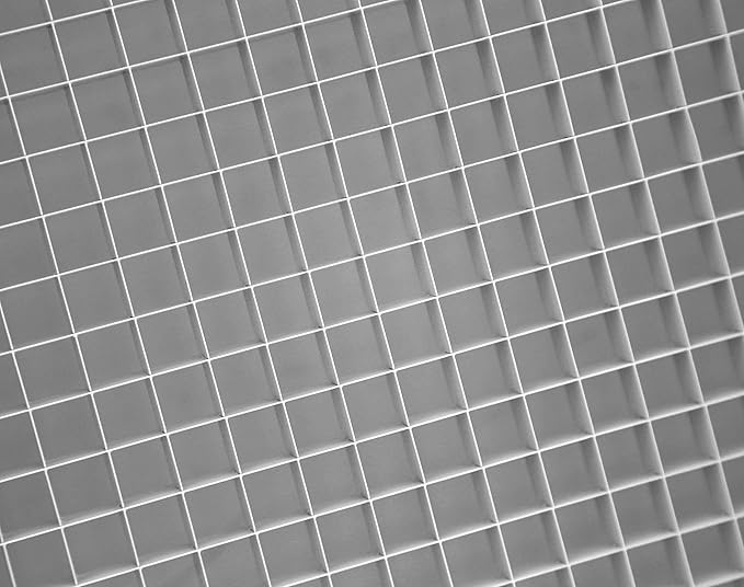 HVAC Premium 12" x 20" Cube Core Eggcrate Return Air Filter Grille for 1" Filter - Aluminum - White [Outer Dimensions: 14.5" x 22.5"]