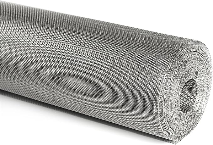 Stainless Steel Woven Wire Mesh Stainless Steel Woven Wire Mesh 14 Rodent Control Cage Net Garden Insect Screen Corrosion, Resistant Filter