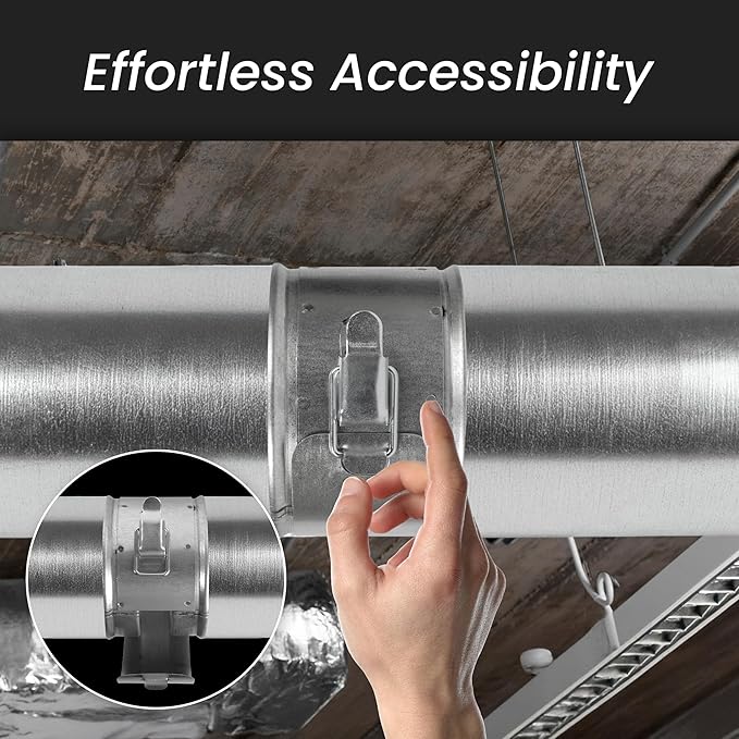 4" Inch Filter Replacement - Round Duct Filter System - G4 Class Filter and Mesh Screen - Dust Collection and Air Purification