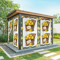 Lemon Outdoor Curtains for Patio Lemons in Baskets Summer Tropical Plants Green Waterproof Outside Curtains with Grommet Top Weatherproof Curtain for Cabana Pergola Gazebo, 1 Panel, 54" W x 95" L