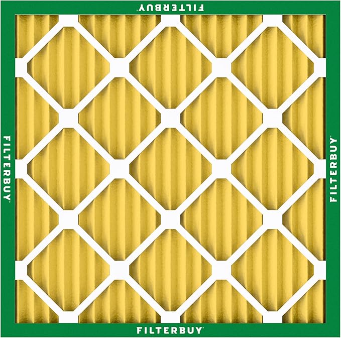 Filterbuy 21x21x1 Air Filter MERV 11 Superior Pet & Allergy Defense (4-Pack), Electrostatic Pleated HVAC AC Furnace Filters Replacement, Made in USA (Actual Size: 20.88 x 20.88 x 0.75)