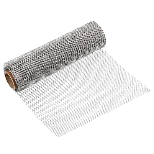 uxcell 10 Mesh 79" x 10" Woven Wire Mesh, 316 Stainless Steel Air Vent Filter Screen, Window Screen Mesh for DIY Projects Vents Cover Filtration Animals Fence