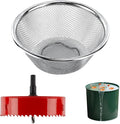 5" Rain Barrel Screen Kit with Hole Saw Tool - Complete Aluminum Mesh Cover & DIY Filter for Easy Rainwater Collection from Gutters