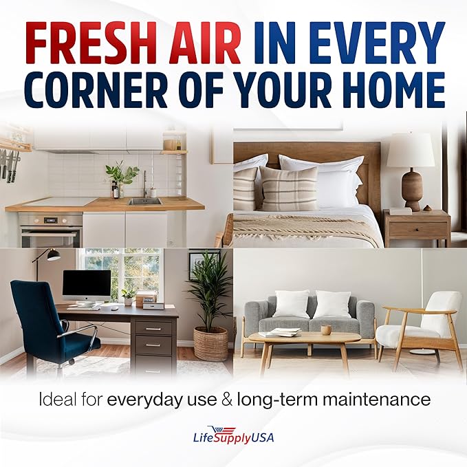 True Hepa + Carbon Pre-Filter Replacement Set Compatible with RabbitAir BioGS 2.0 Ultra Quiet SPA-550A and SPA-625A Air Purifiers by LifeSupplyUSA