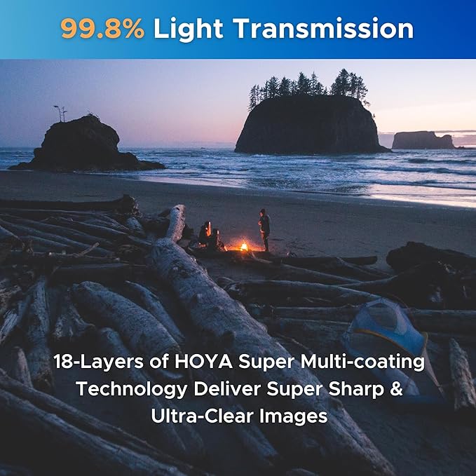 Hoya EVO Antistatic 40.5mm Filter — Camera Lens UV Filter w/ 16-Layer SMC Coating, 3mm Thick, Optical Glass for Superior Resolution - Dust, Stain & Scratch-Resistant for Clear & Distortion-Free Images