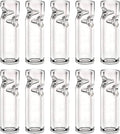 Premium Quality Glass Cigarette Rolling Filter Tips - Pack of 10 (8x25mm-Round Mouth)
