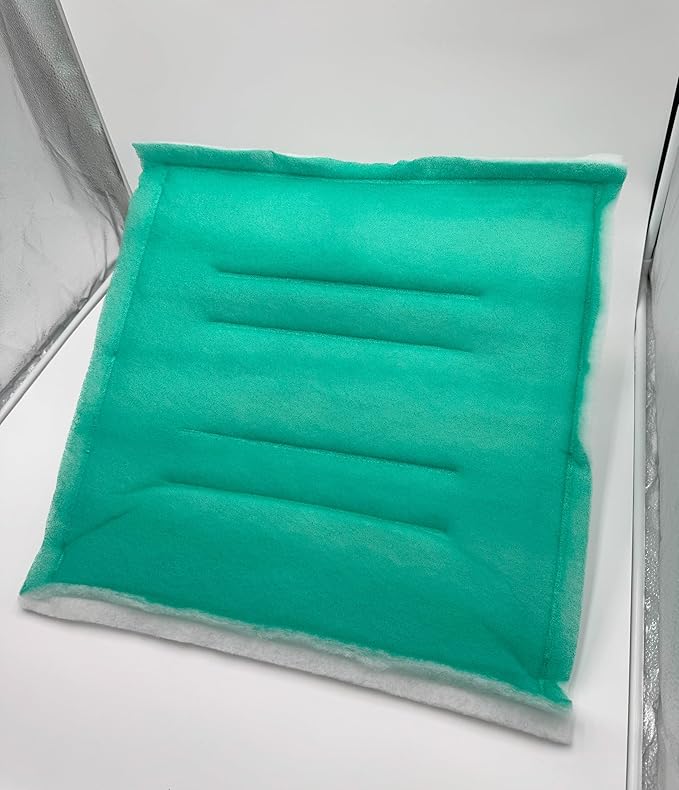 Paint Booth Intake Air Filter Panel, Crossdraft Spray Booth Filter Pad (20/case, 24" x 24")