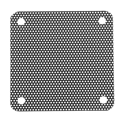 MECCANIXITY 20PCS PC Dust Filter, 50mmx50mm PVC Computer Case Cooler Dustproof Mesh Cover Fan Grills for Computer Chassis Speaker, Black