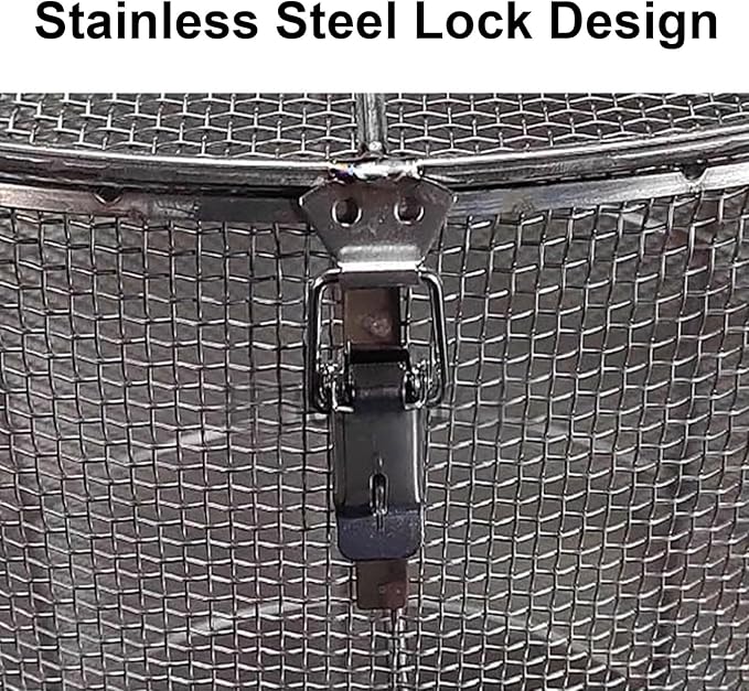 Stainless Steel Pump Filter Cover Water Pump Protective Cover Sump Pump Anti-Clogging Outdoor 1mm Mesh Pump Cover Barrier Durable And Strong For Septic Tanks Farm Irr(Size:35x50cm/13.7"x19.6",Color:A)