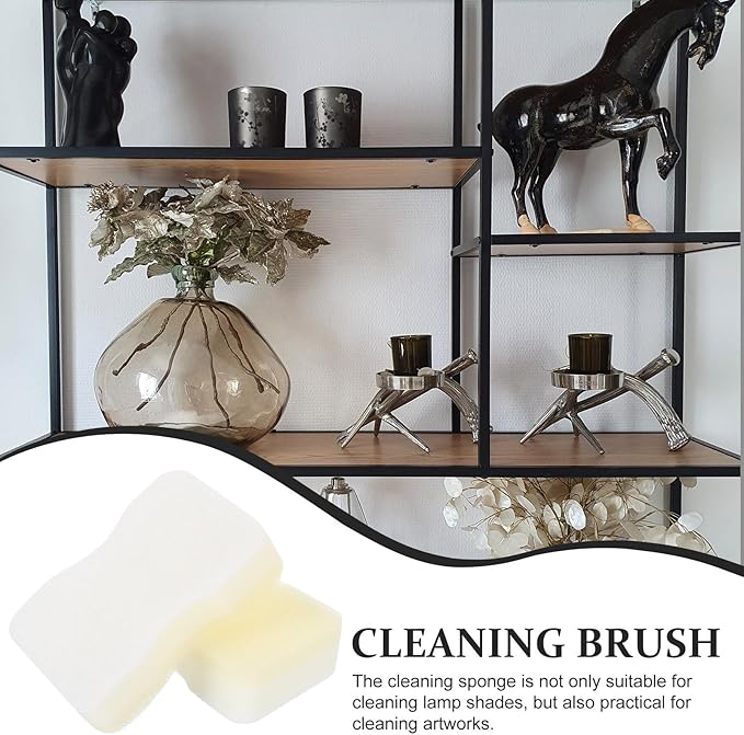 15pcs Lampshade Cleaner Sponge Set Dry Fabric Cleaning Sponges for Dust, Soot, Pet Hair Removal, Reusable Lampshade Cleaning Tool for Home Curtains and Crafts