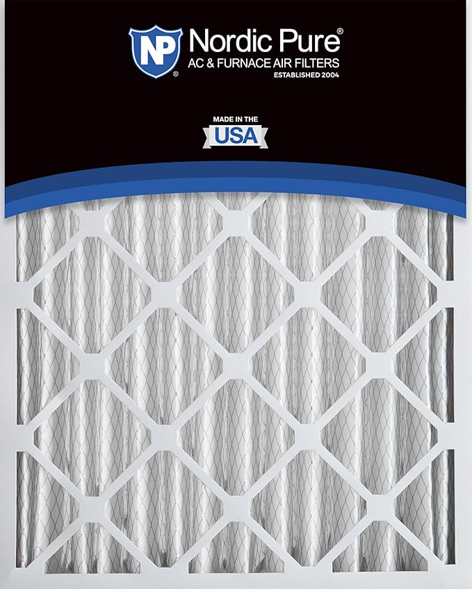 Nordic Pure 16x24x4 (Actual Size: 15 3/8 x 23 3/8 x 3 5/8) Pleated MERV 10 Air Filters 6 Pack