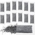 Lounsweer 12 Packs Replacement Activated Charcoal Distiller Filters Coconut Husk Activated Carbon Filter Sachets Compatible with Countertop Water Distiller Models