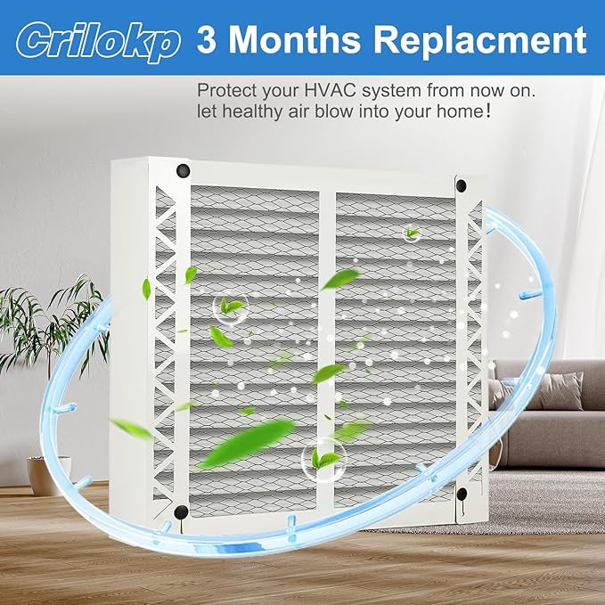 2 Pack 410 Replacement Filter Compatible with AprilAire Whole House Air Purifiers Model 1410, 1610, 2410, 2416, 3410, 4400,Size:16x25x4(15.5" x 27.36" x 3.77") MERV 11 Pleated HVAC AC Furnace Filter