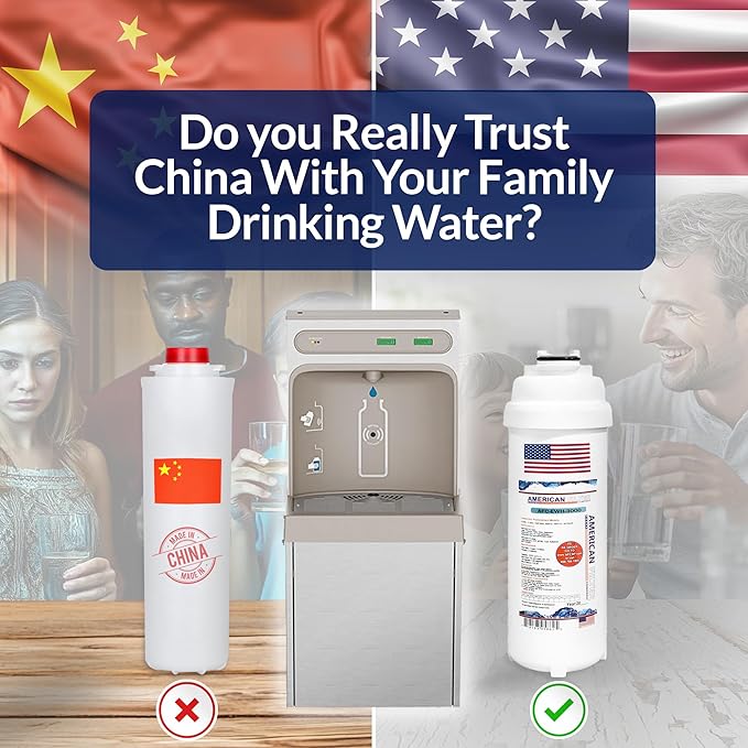 American Filter Company®, water filter, Model # AFC-EWH-3000, Compatible with Halsey-Taylor(R) Water Fountain Filters 55897C 55898C 12-Filters