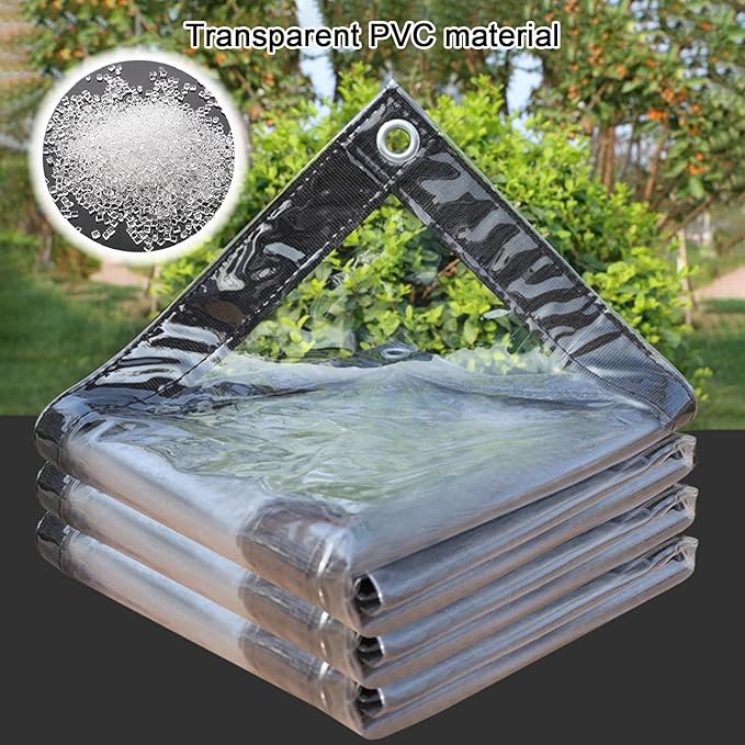 Curtain Patio Enclosure, Water Proof PVC Curtains for Gazebos with Zip, Transparent Outdoor Tarps for Patio Enclosure, Camping, Porch(2x2.5m)