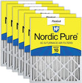 Nordic Pure 20x20x4 (Actual Size: 19 1/2 x 19 1/2 x 3 5/8) Pleated MERV 10 Air Filters 6 Pack