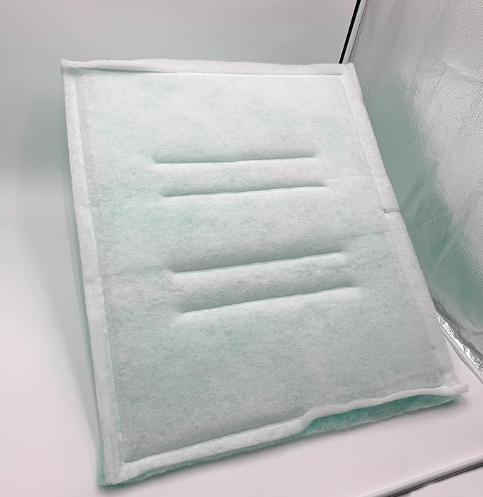 Paint Booth Intake Air Filter Panel, Crossdraft Spray Booth Filter Pad (20/case, 24" x 24")