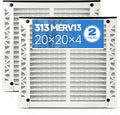 2 Pack 313 Replacement Filter Compatible with AprilAire Whole House Air Purifiers Model 1310 2310 3310 4300,Size:20x20x4(19.5" x 19.5" x 3.77") MERV 13 Pleated HVAC AC Furnace Filter