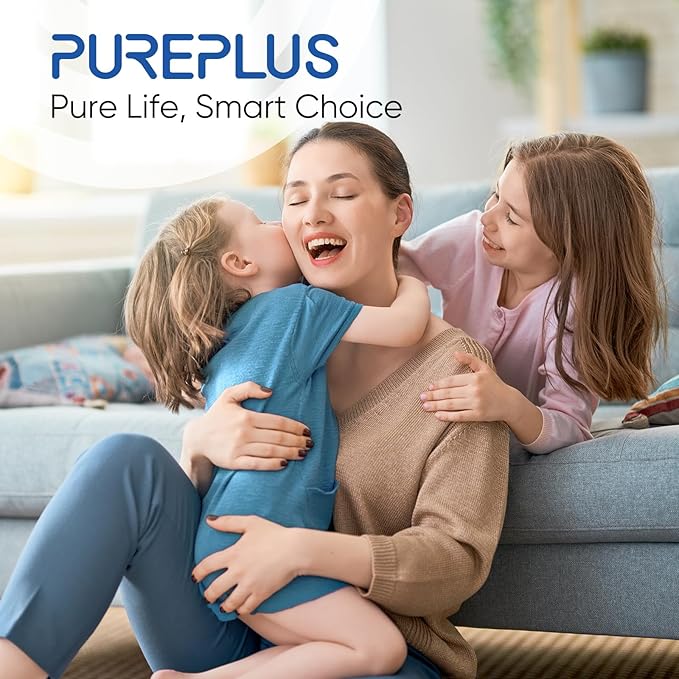 PUREPLUS 5 Micron 20" x 4.5" Whole House Coconut Shell Activated Carbon and KDF Water Filter, Heavy Metal Removal Replacement Water Filter, CTO20BB-KDF, 1 PACK
