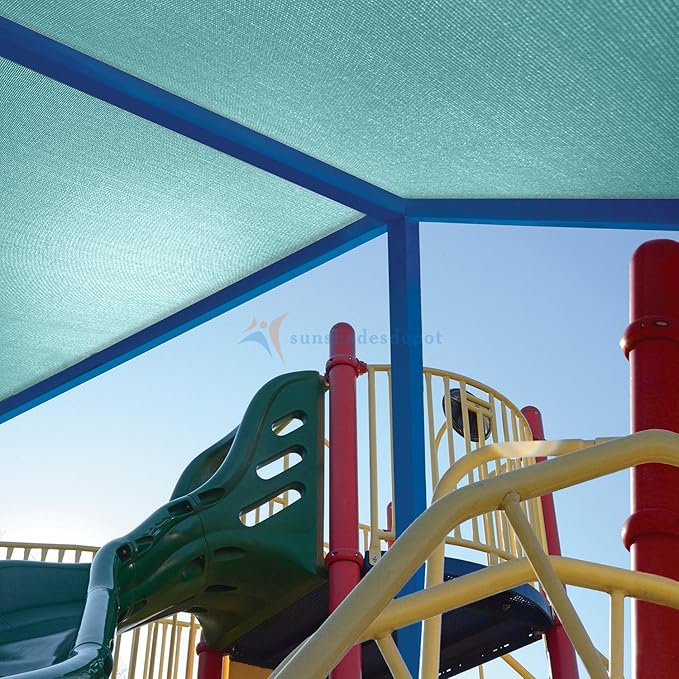 TANG Sun Shade Fabric Roll 8'x94' Shade Cloth for Garden Turquoise Green HDPE Mesh Shading Pergola Cover Replacement Canopy, 95% Blockage Sunshades for Outdoor Patio Backyard Plant