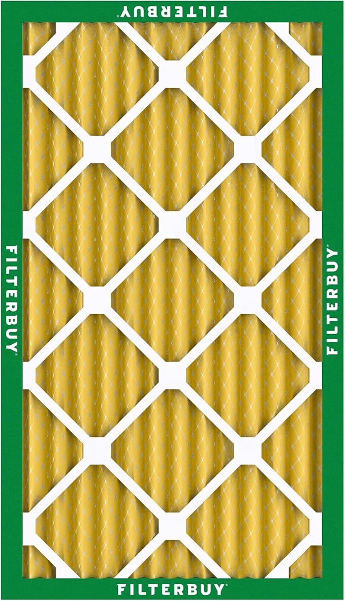 Filterbuy 20x30x2 Air Filter MERV 11 Superior Pet & Allergy Defense (2-Pack), Electrostatic Pleated HVAC AC Furnace Filters Replacement, Made in USA (Actual Size: 19.75 x 29.75 x 1.75)