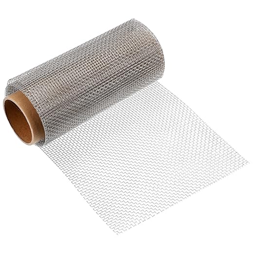 uxcell 6 Mesh 79" x 10" Woven Wire Mesh, 316 Stainless Steel Air Vent Filter Screen, Window Screen Mesh for DIY Projects Vents Cover Filtration Animals Fence