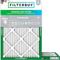 Filterbuy 30x32x1 Air Filter MERV 8 Essential Dust & Allergy Defense (2-Pack), Electrostatic Pleated HVAC AC Furnace Filters Replacement, Made in USA (Actual Size: 30.00 x 32.00 x 0.75)