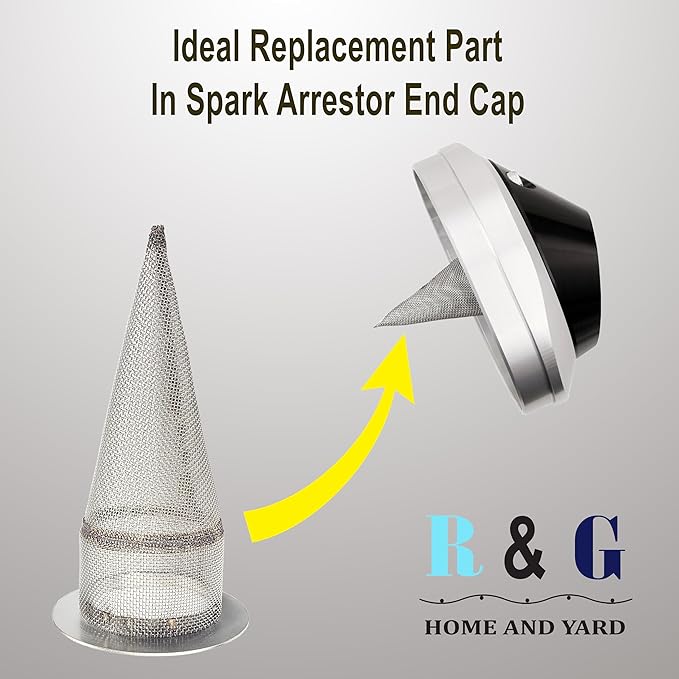 1 PC-Cone-Type Stainless Steel Spark Arrestor Screen 1.625”