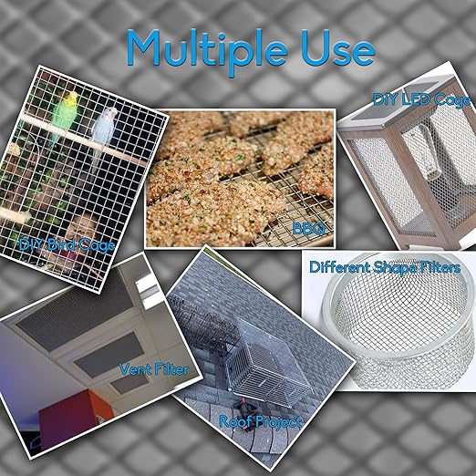 2PACK 304 Pretty Sturdy 12” X 24”(310mm X 610mm), 5 Mesh Wire Mesh Screen, Stainless Screen, Mesh Screen Never Rust, Hard and Heat Resisting Wire Mesh Used for Many Projects by Valchoose