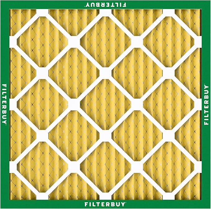 Filterbuy 23.5x23.5x1 Air Filter MERV 11 Superior Pet & Allergy Defense (2-Pack), Electrostatic Pleated HVAC AC Furnace Filters Replacement, Made in USA (Actual Size: 23.38 x 23.38 x 0.75)